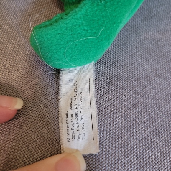 Baby Bop Green Yellow Blanket PLUSH ONLY - Tested Does NOT Sing ABC Song - Picture 6 of 6
